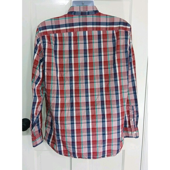 Pre-owned Nautica Men's Plaid Button-Up Long Sleeve Shirt - Size M - 100% Cotton - Picture 3 of 16